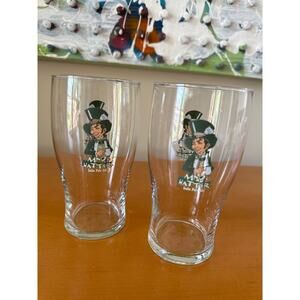 Mad Hatter India Ale Beer Glasses